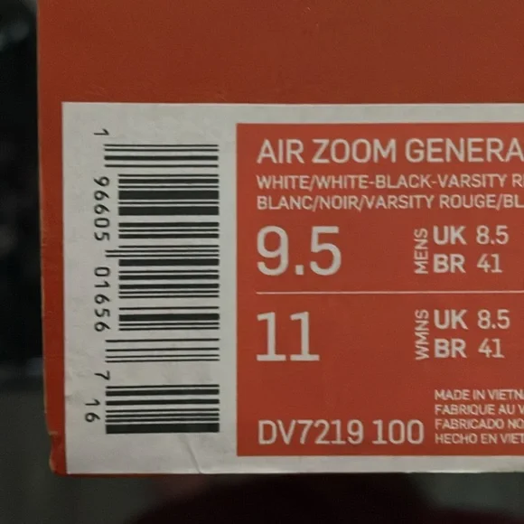 Brand New with box Air Zoom Generation LeBron mens size 9.5 and women’s size 11 - Picture 10 of 17